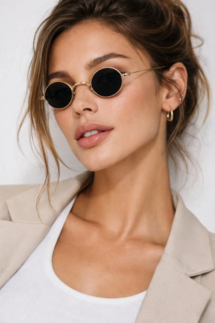 Круглые ретро очки в стиле Ray-Ban — классика - миниатюра 2