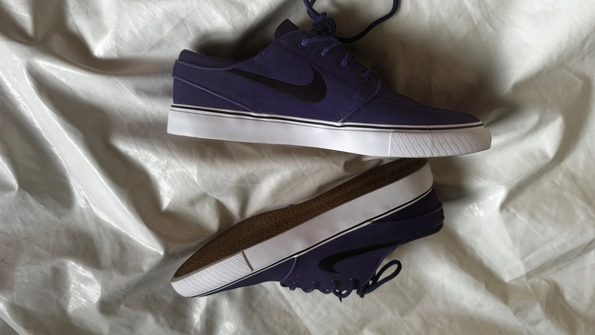 Nike SB zoom janoski OG+ фиолетовые замша 6uk - миниатюра 2