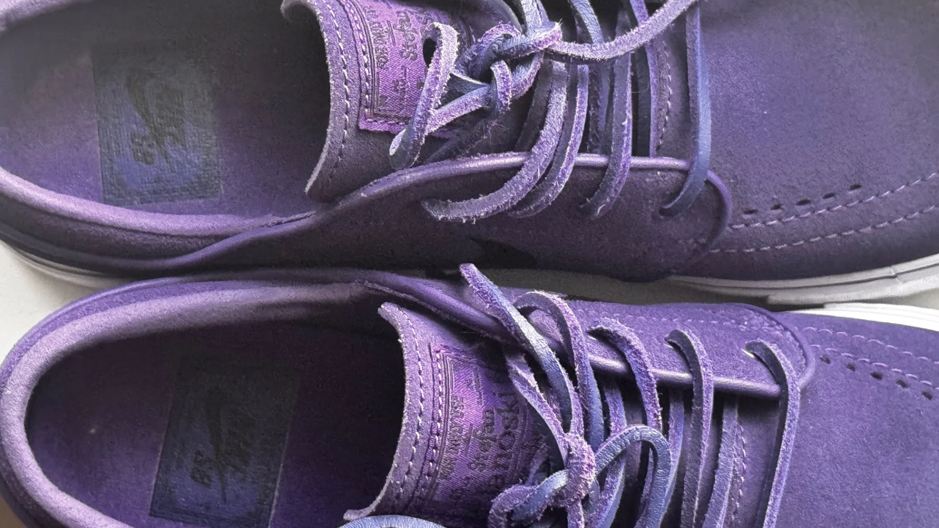 Nike SB zoom janoski OG+ фиолетовые замша 6uk - миниатюра 3