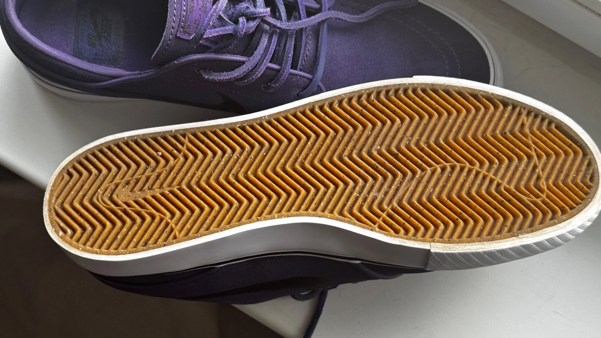 Nike SB zoom janoski OG+ фиолетовые замша 6uk - миниатюра 4