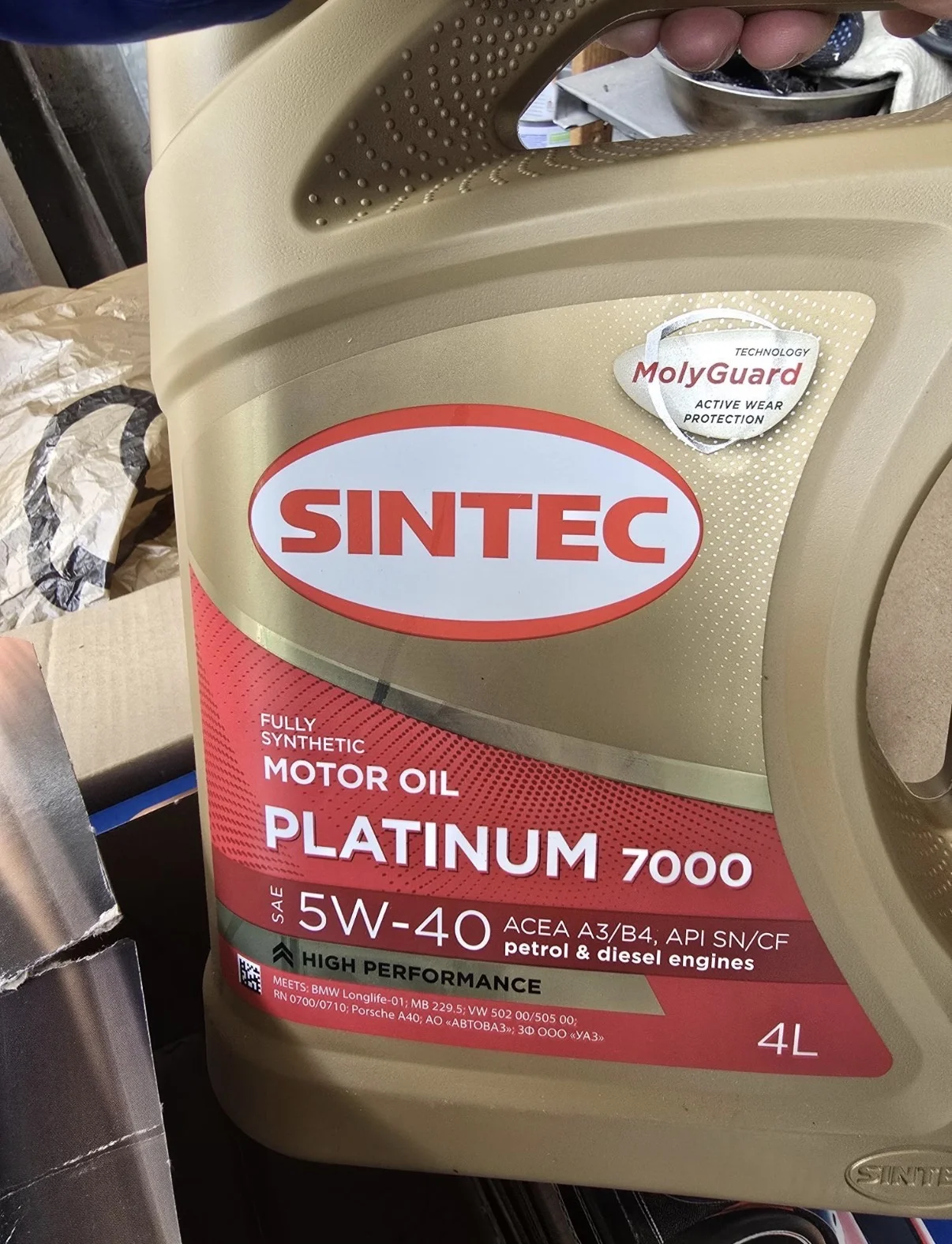 Моторное масло Sintec Platinum 7000 5w30 4 литра - изображение 1