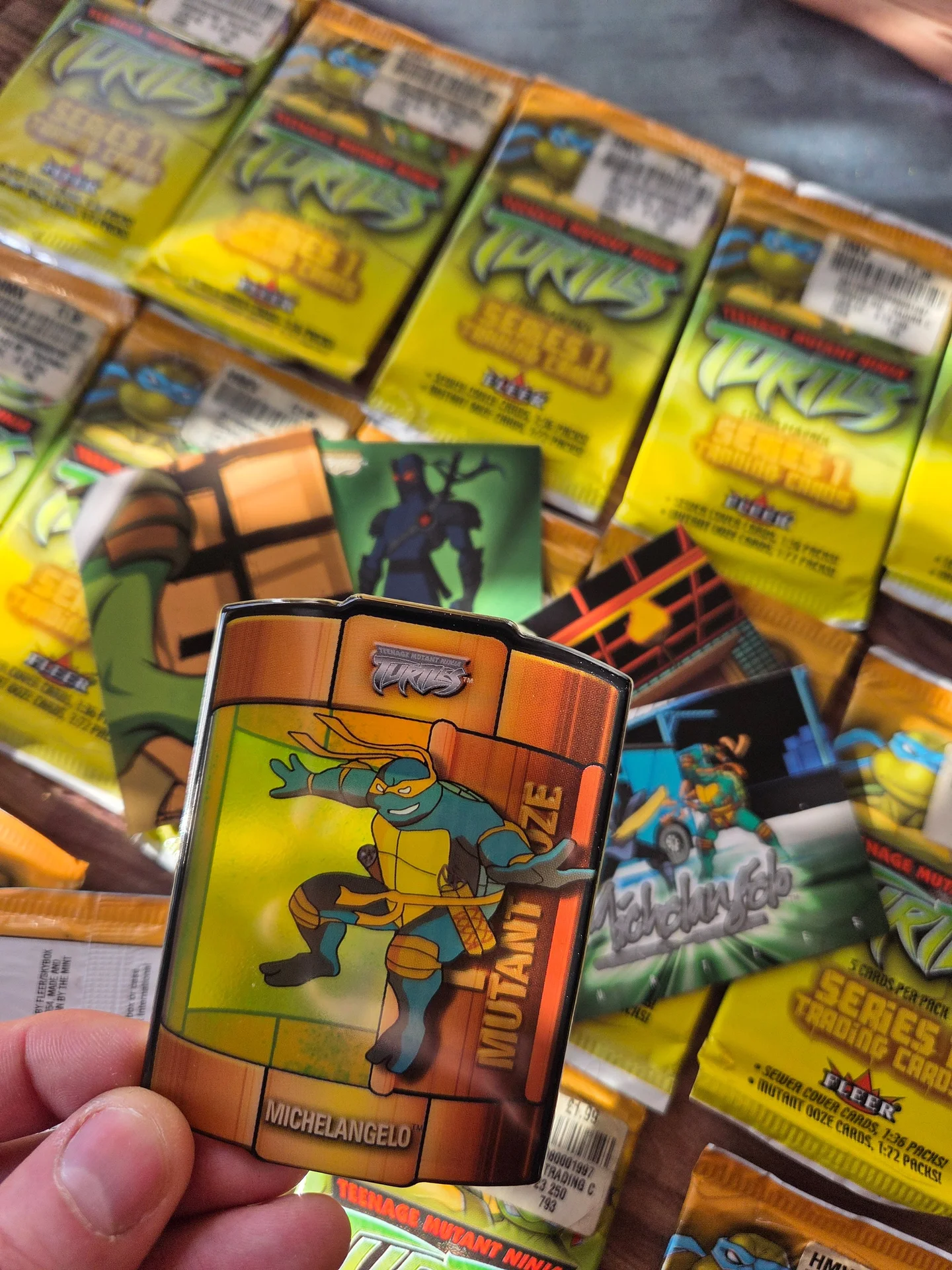 Карточная игра tmnt Konami 2004 и бустеры Fleer - миниатюра 8