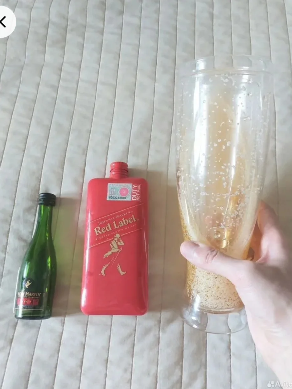 Фляга походная в чехле из натур. кожи,ручная работа - миниатюра 5