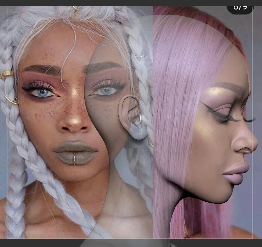 Разработка \ Моделирование 3d модели BJD БЖД кукол под печать - миниатюра 7