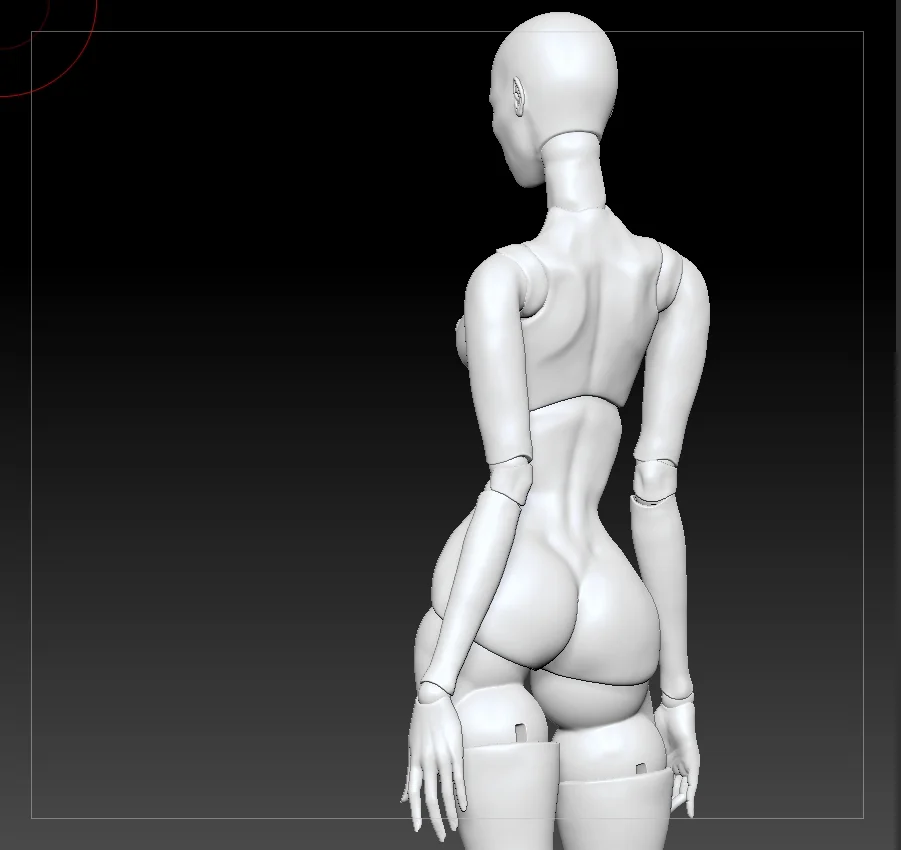 Разработка \ Моделирование 3d модели BJD БЖД кукол под печать - миниатюра 13