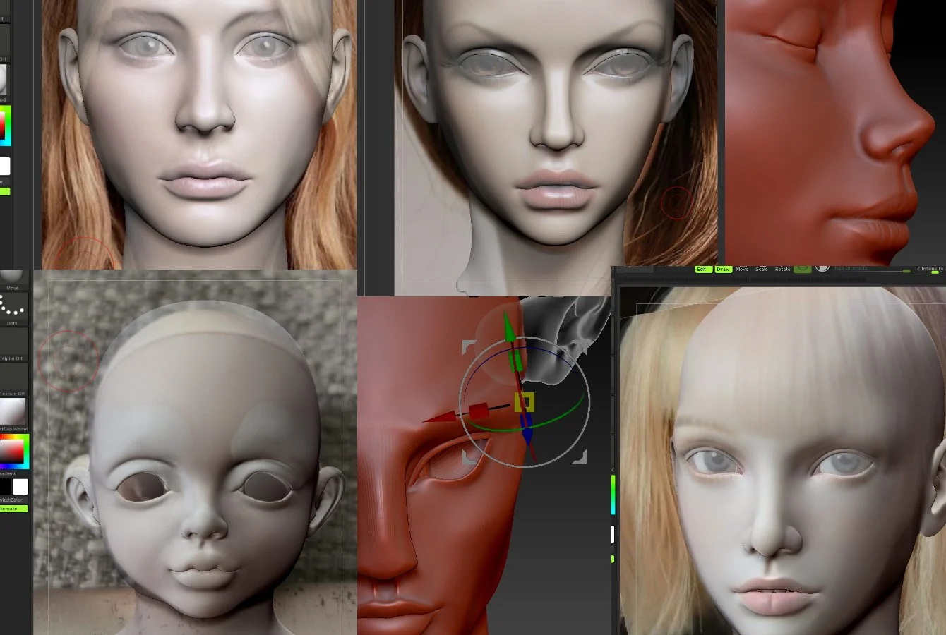 Разработка \ Моделирование 3d модели BJD БЖД кукол под печать - миниатюра 8