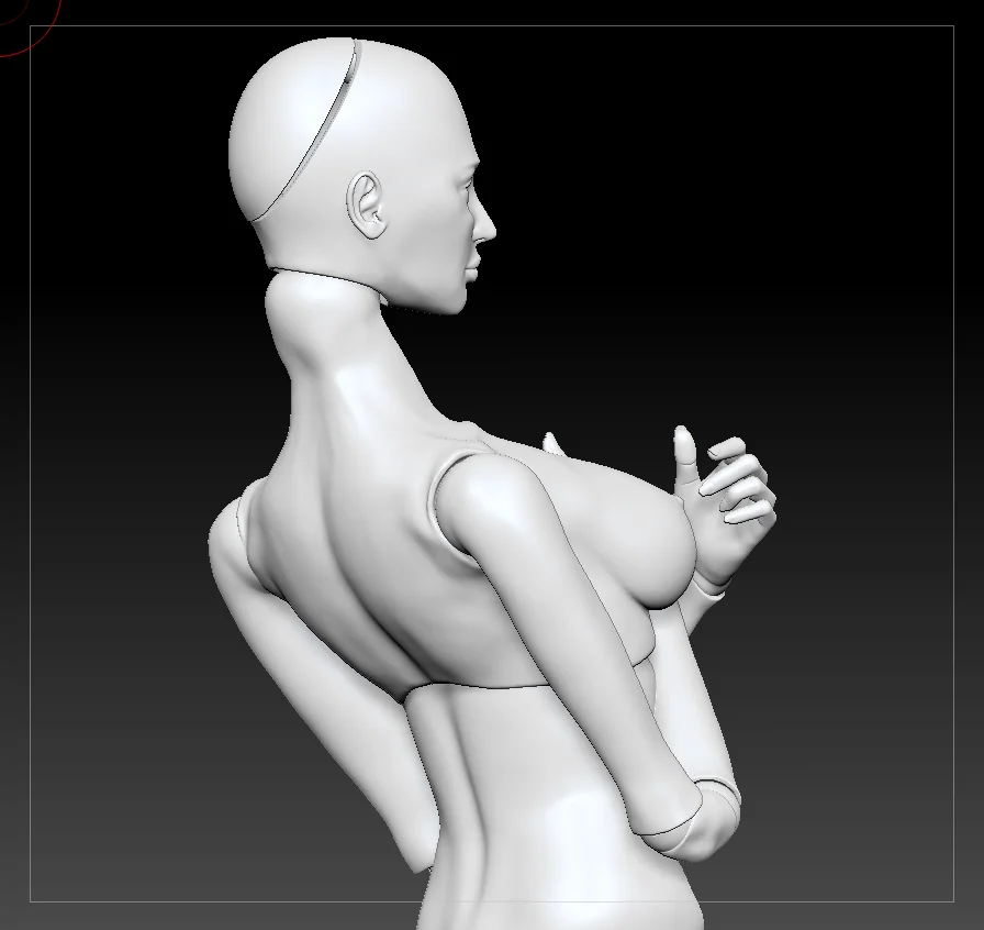 Разработка \ Моделирование 3d модели BJD БЖД кукол под печать - миниатюра 15