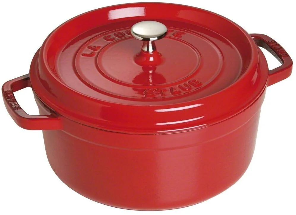 Жаровня Staub круглая 26 см, вишнево-красный - миниатюра 8