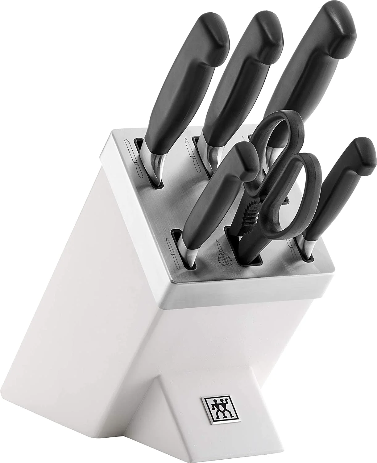 Набор ножей белый Zwilling Four Star самозаточка - изображение 1