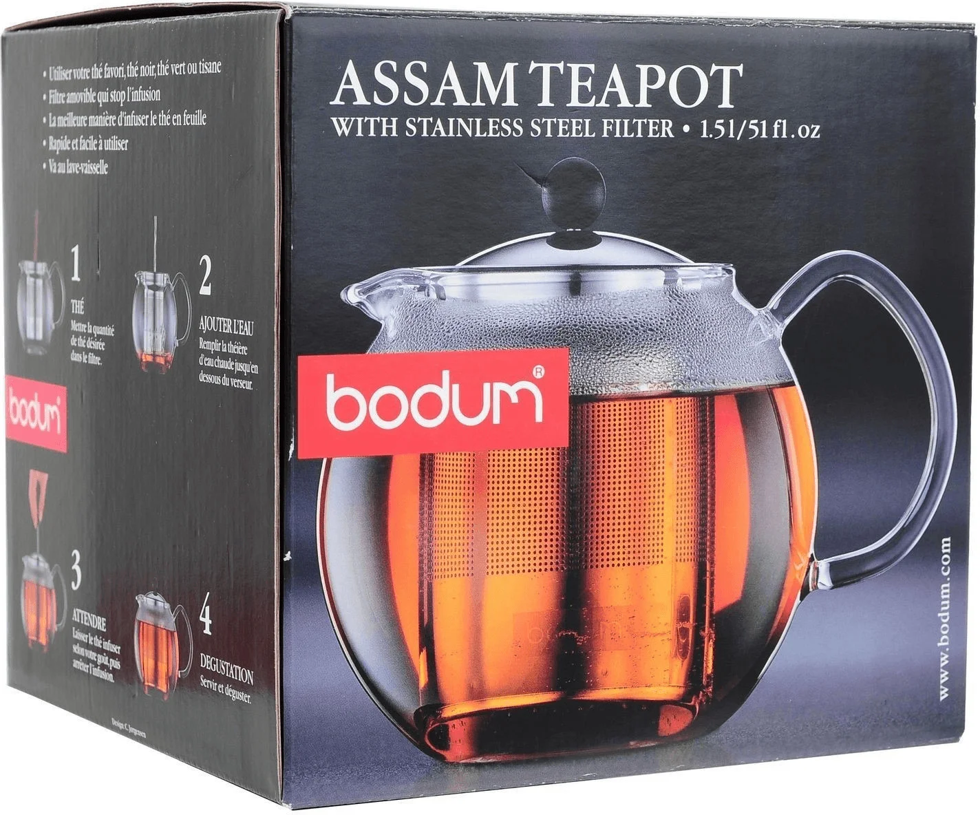 Чайник с фильтром Bodum Assam 1,5 л - миниатюра 2