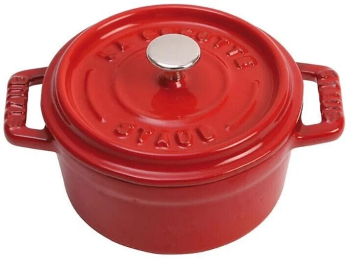 Жаровня Staub круглая 26 см, вишнево-красный - миниатюра 7