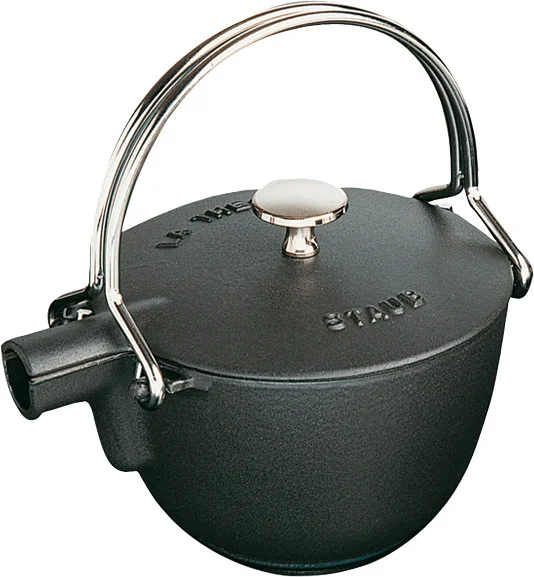 Чайник Staub New Classic круглый 1.15 л черный - изображение 1