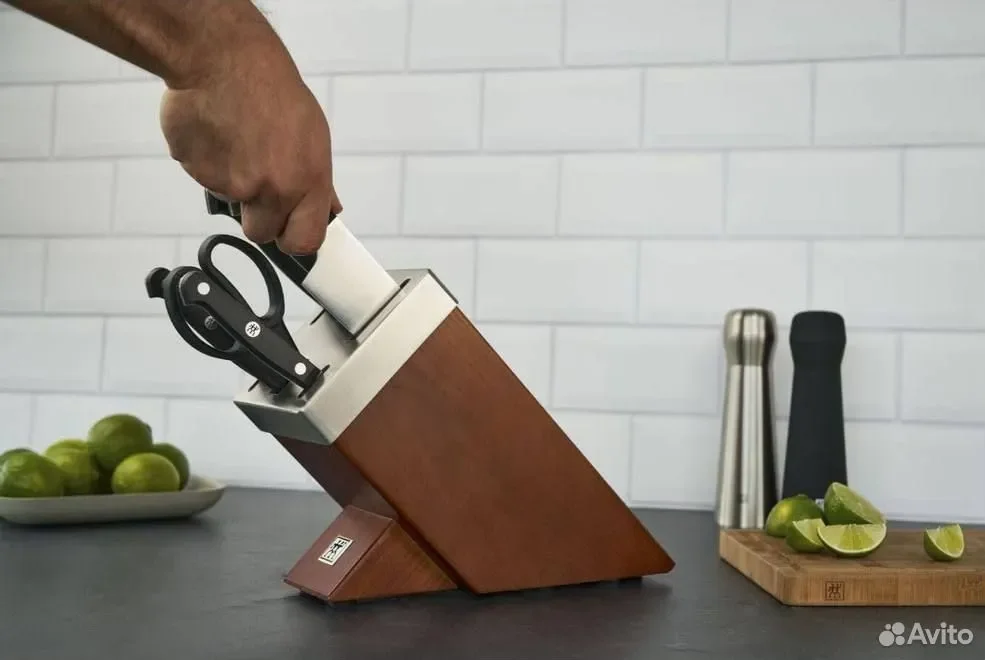 Набор ножей zwilling 7 шт на подставке - изображение 1