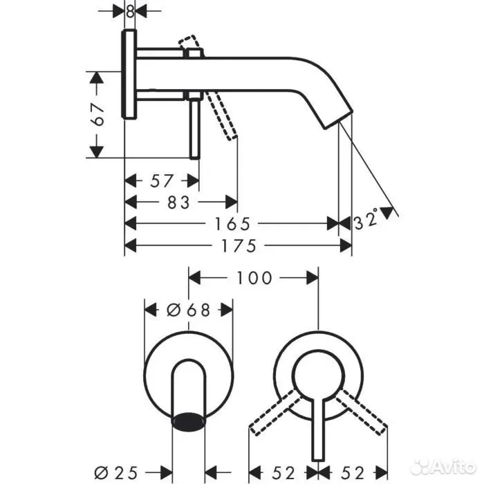 Смеситель hansgrohe 73350700 - миниатюра 3