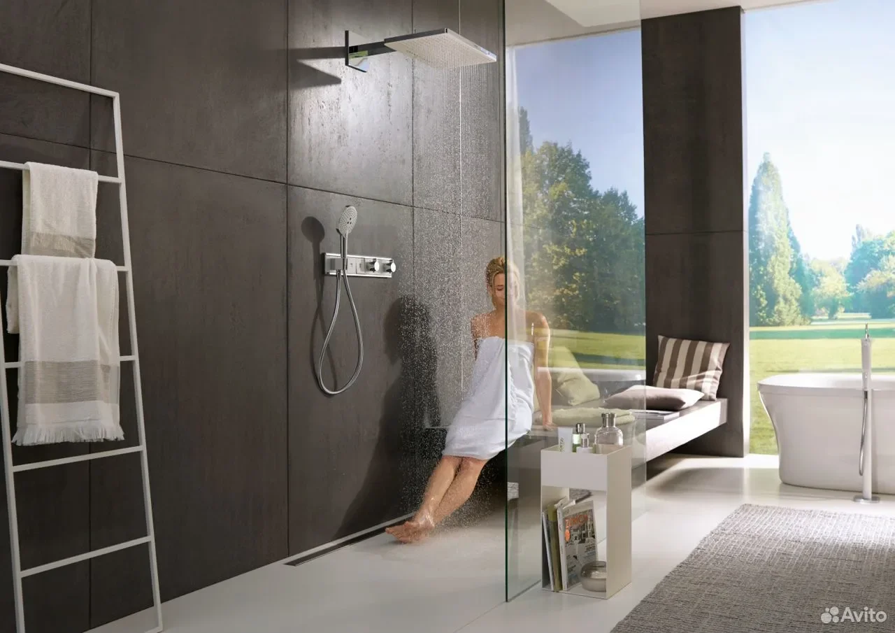 Термостат Hansgrohe черный 15356600 - миниатюра 2
