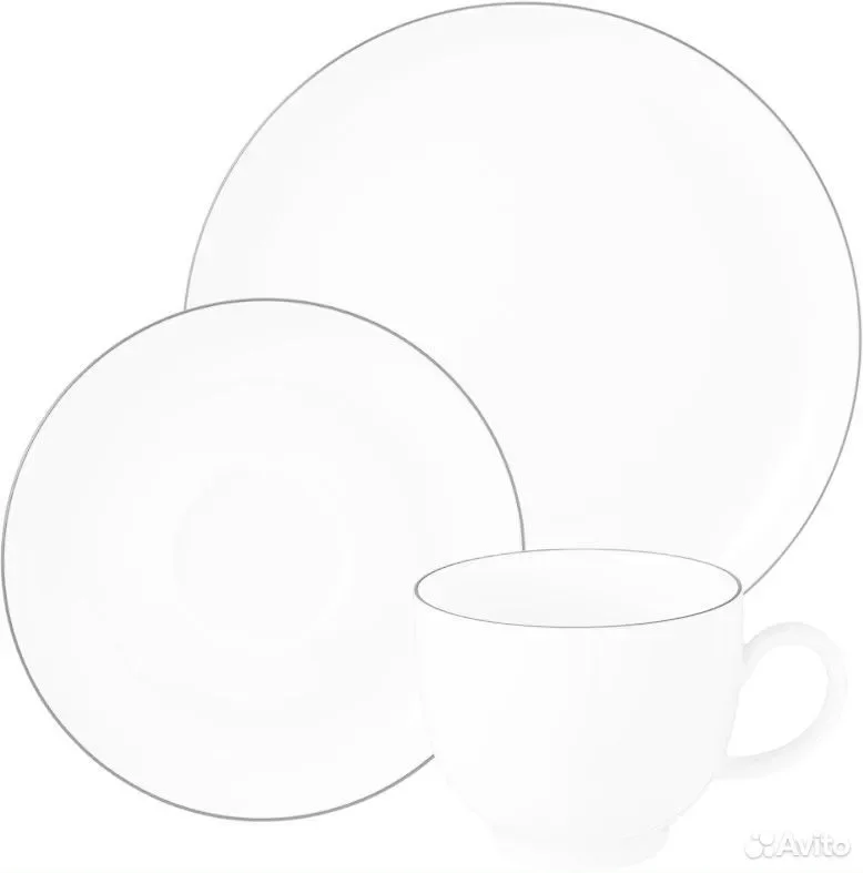 Кофейный сервиз Seltmann Weiden Lido Black Line - миниатюра 2