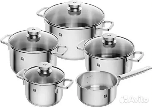 Набор кастрюль Zwilling Focus 5 предметов, стекл.к - изображение 1