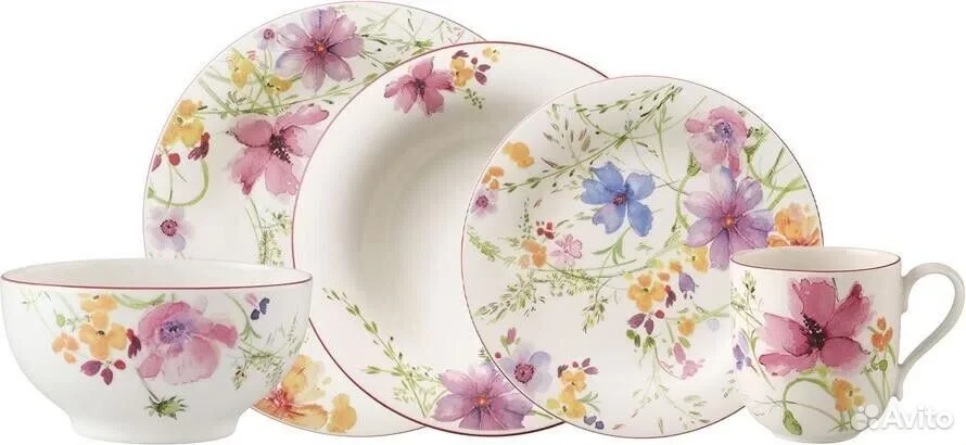 Сервиз 8 пр Вилерой и Бош Mariefleur Basic, фарфор - миниатюра 2