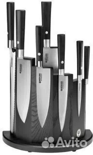 Набор ножей Boker Damast Black 8 шт - изображение 1
