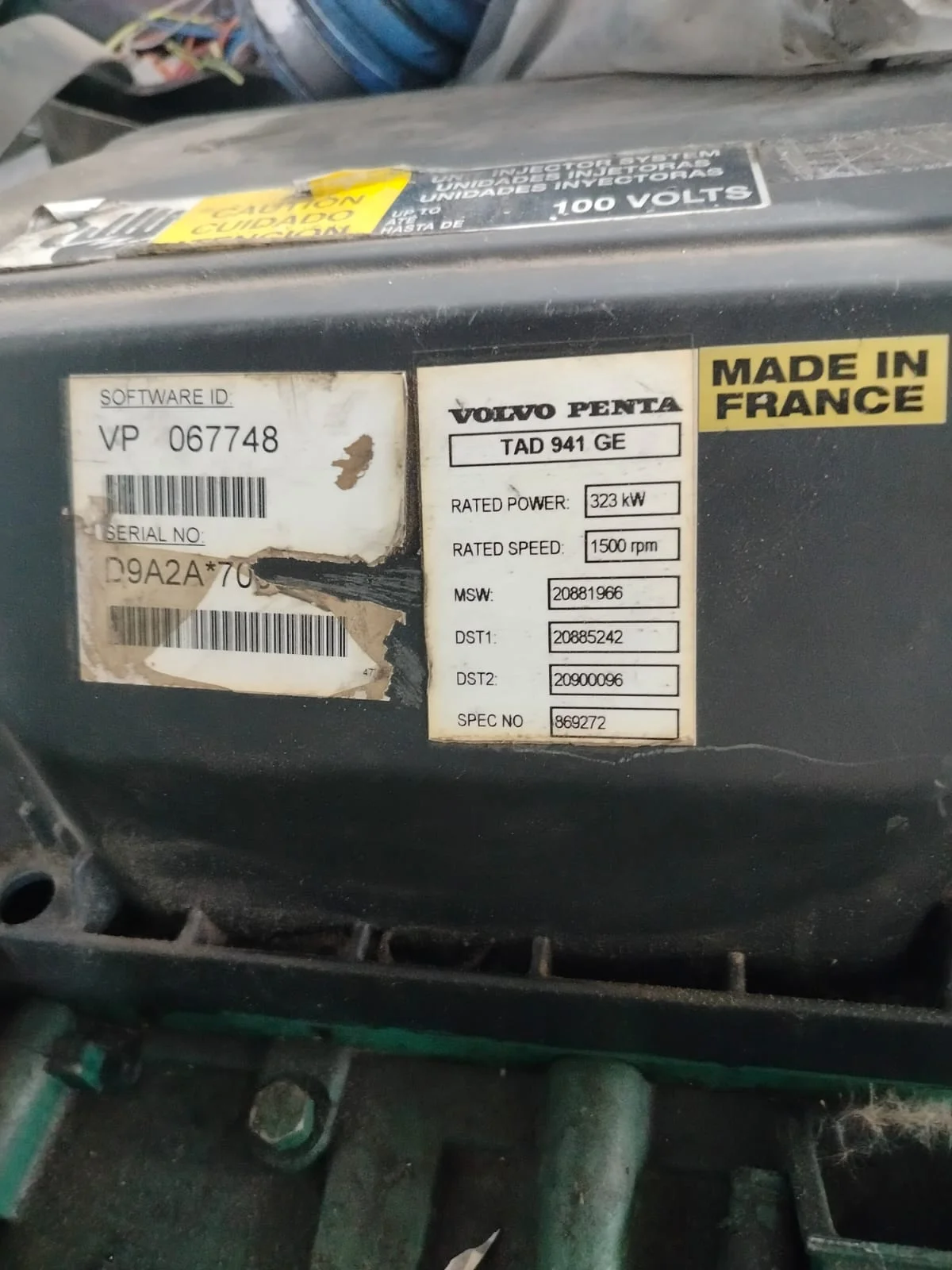 Дизельный двигатель Volvo Penta TAD941GE - миниатюра 2
