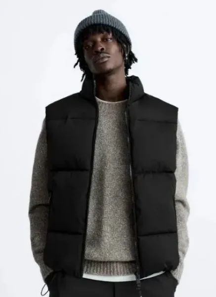 Черная жилетка Zara, унисекс - изображение 1