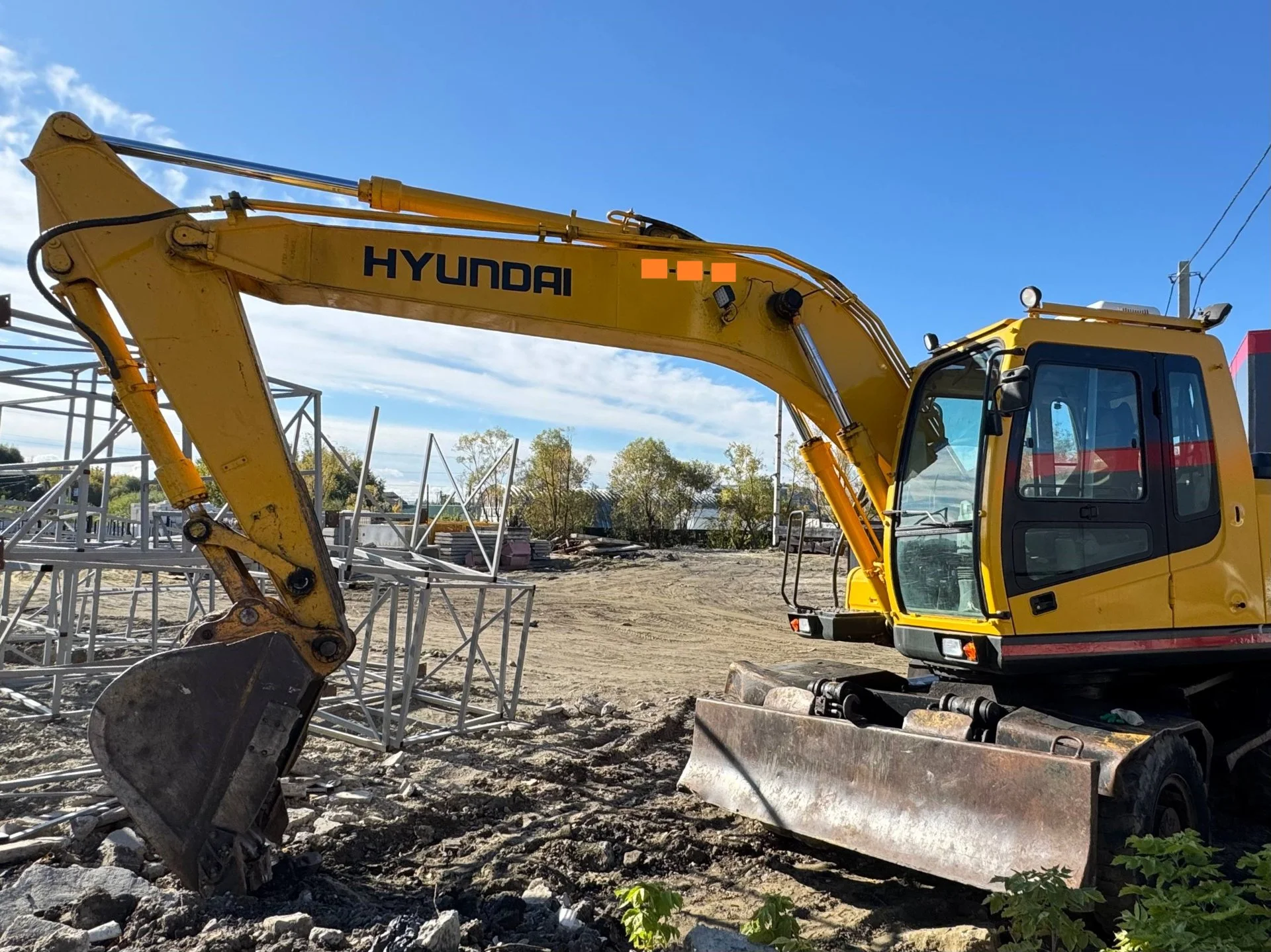 Колёсный экскаватор Hyundai R170W-7, 2007 - изображение 1