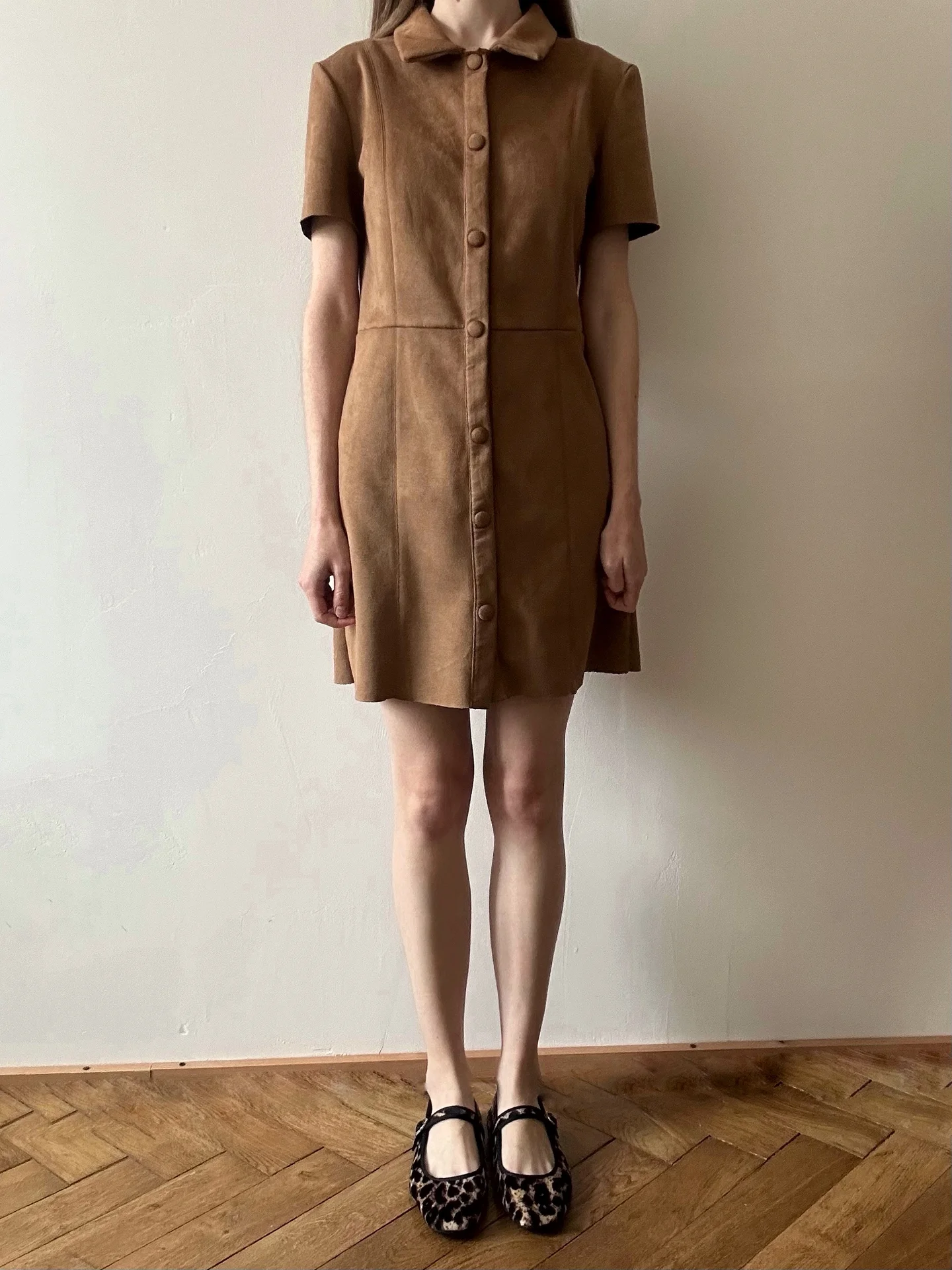 Замшевое мини-платье Zara, S (44) - миниатюра 2