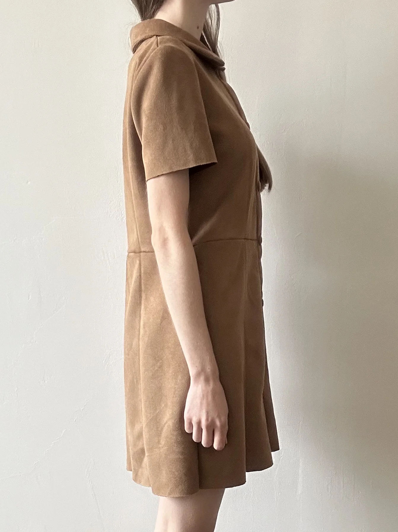 Замшевое мини-платье Zara, S (44) - миниатюра 3