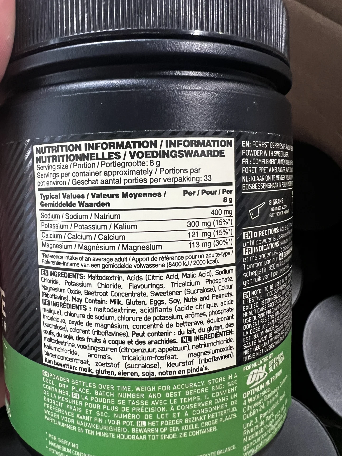Электролиты OPTIMUM NUTRITION Electrolyte - 264g - миниатюра 2