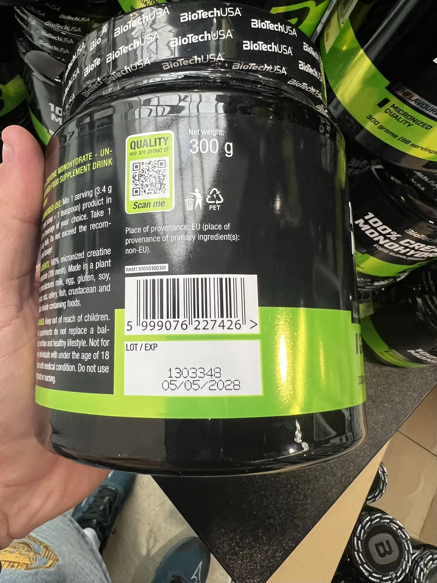 Креатин BioTech 100% Creatine Monohydrate 300 g - миниатюра 2