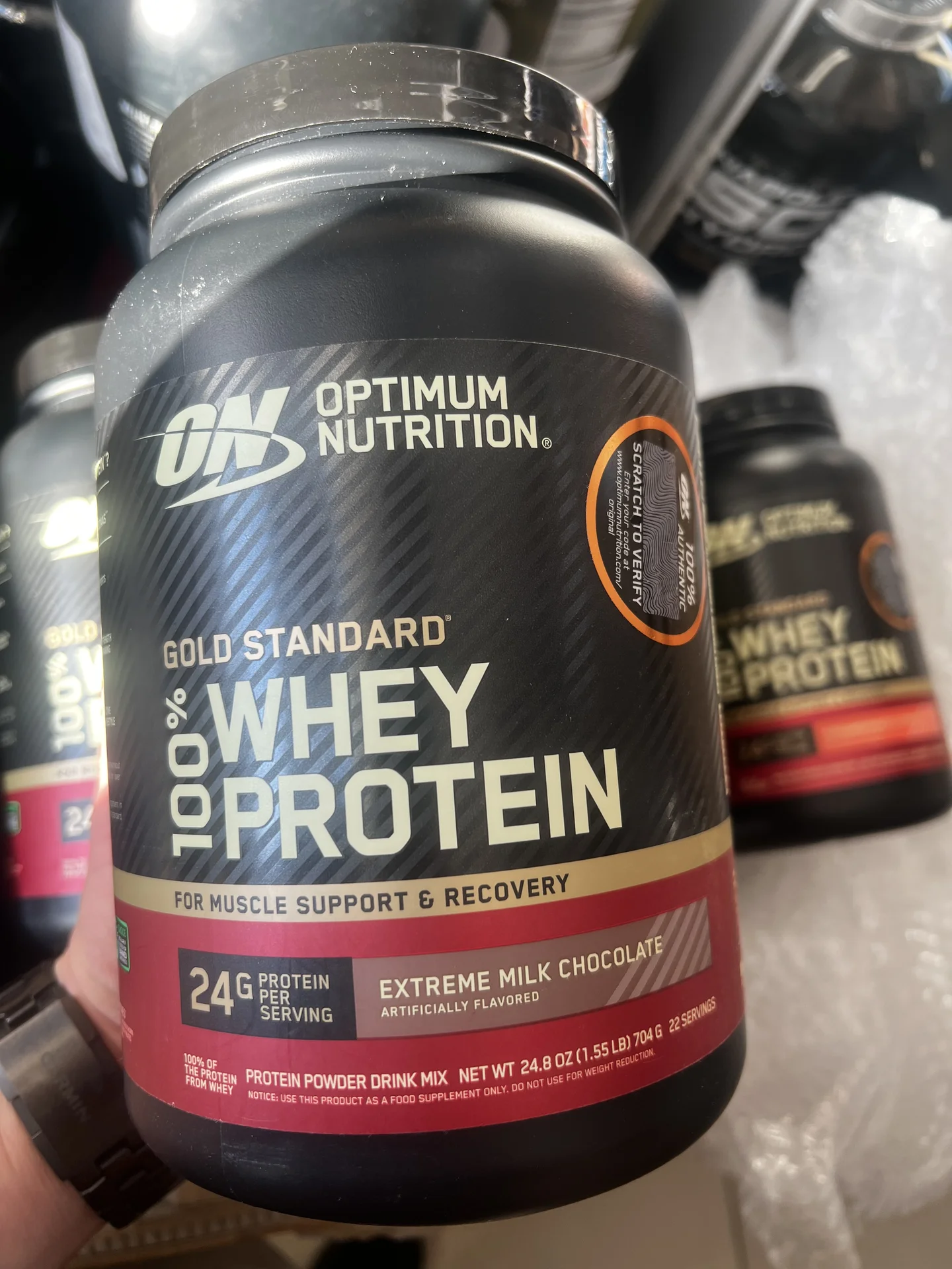 Протеин 100% Whey Gold standard 1, 5lb(682g) - миниатюра 3
