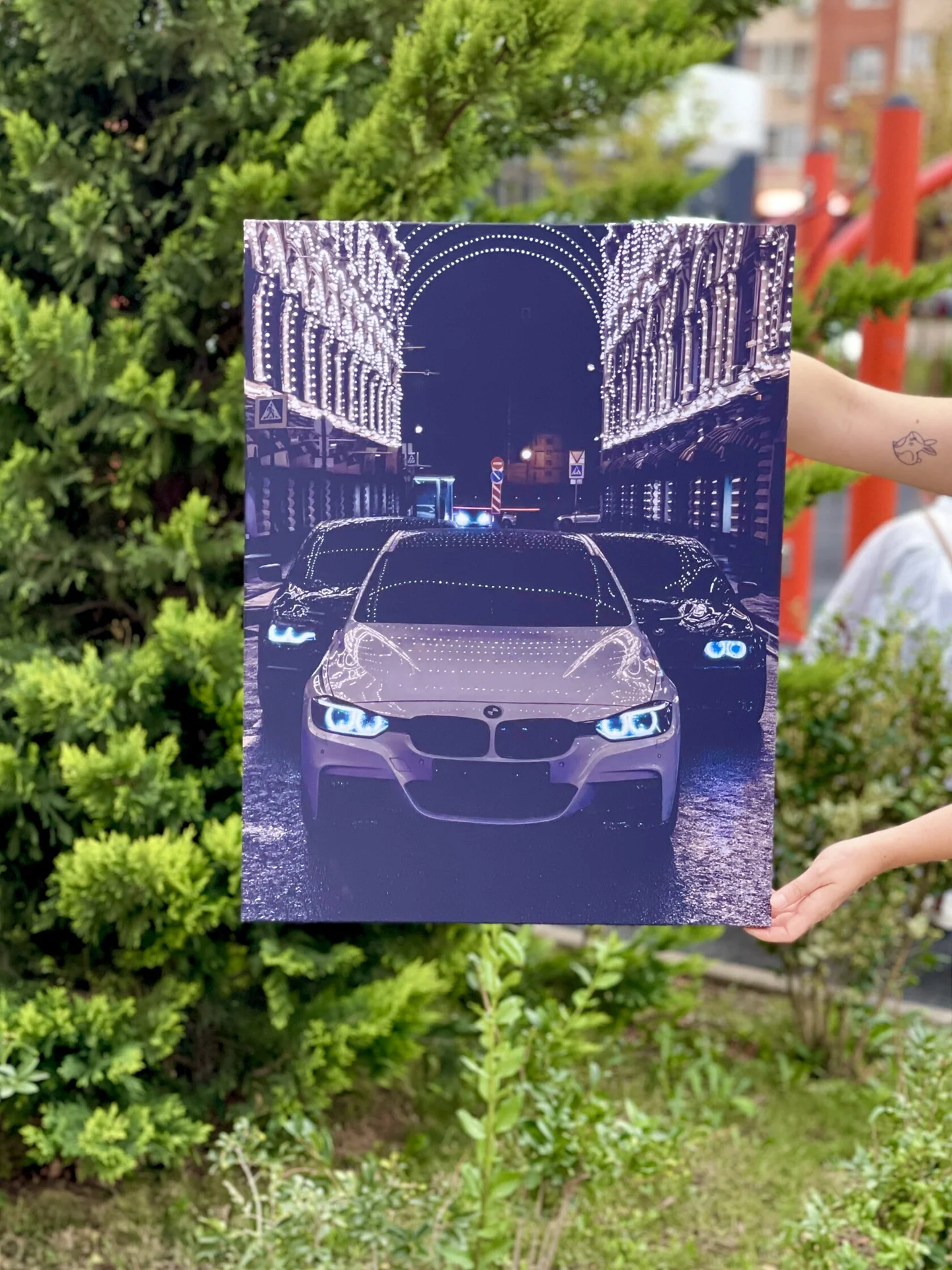 Картина с подсветкой "BMW" 65x50 см - миниатюра 4