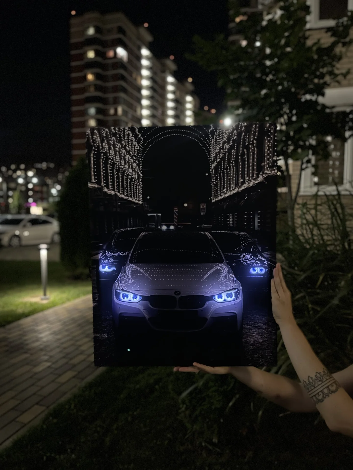 Картина с подсветкой "BMW" 75x57 см - миниатюра 5