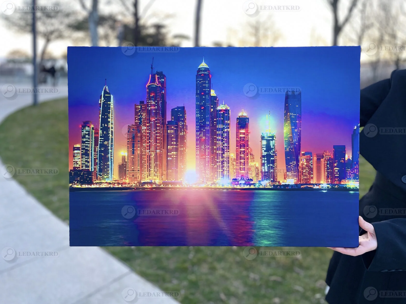 Картина с подсветкой "Дубаи" 65x45 см - изображение 1