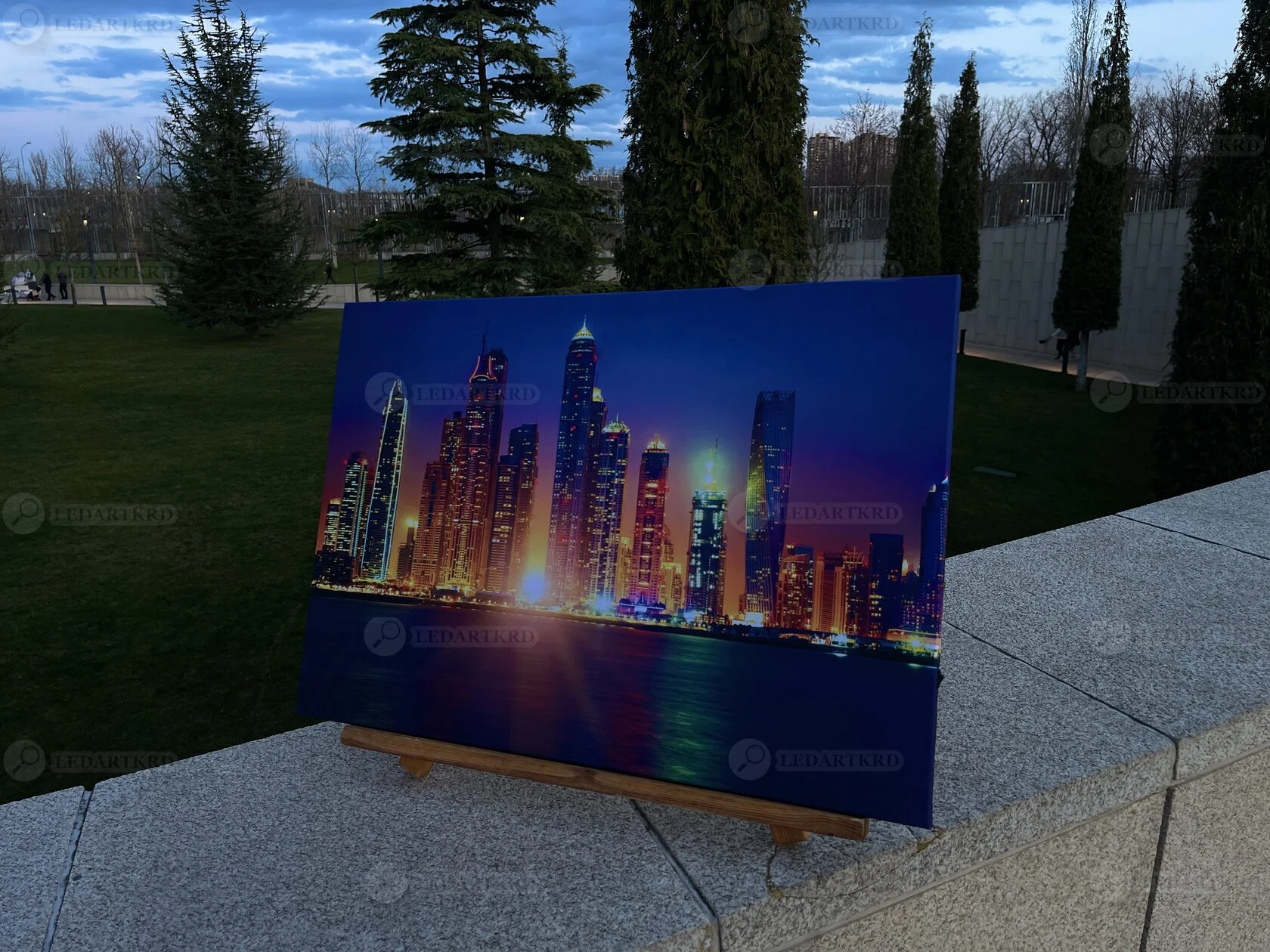 Картина с подсветкой "Дубаи" 75x50 см - миниатюра 3