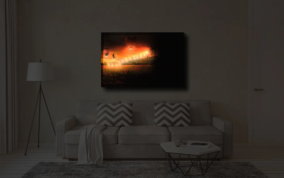 Картина с подсветкой "Белогорск" 75x50 см - миниатюра 2