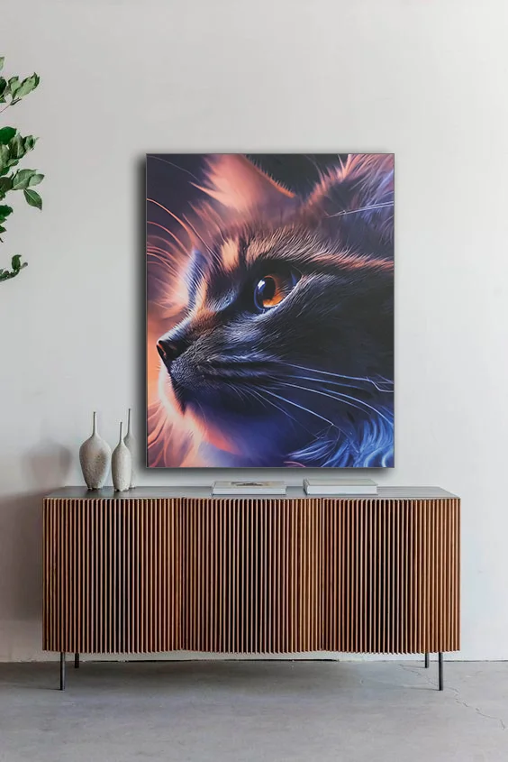 Картина с подсветкой "Кот" 65x50 см - изображение 1