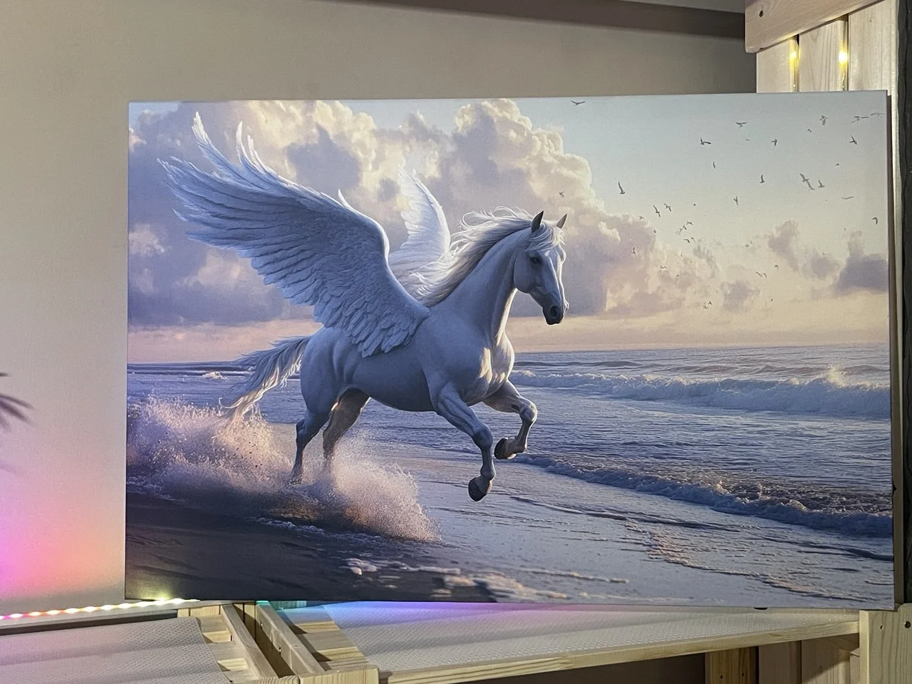 Картина с подсветкой "Пегас" 75x50 см - миниатюра 2
