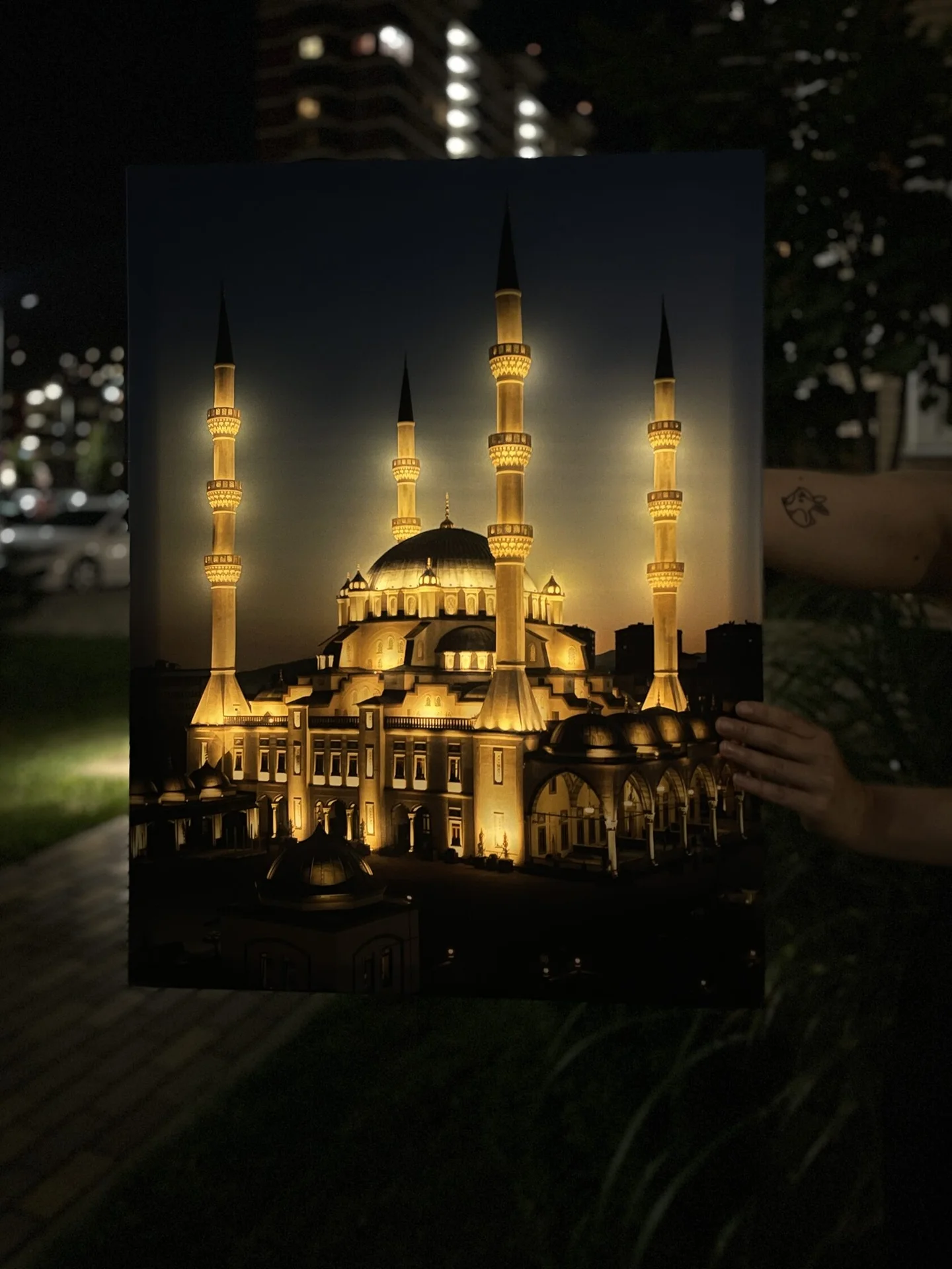 Картина с подсветкой "Сияние Мечети" 65x50 см - миниатюра 5