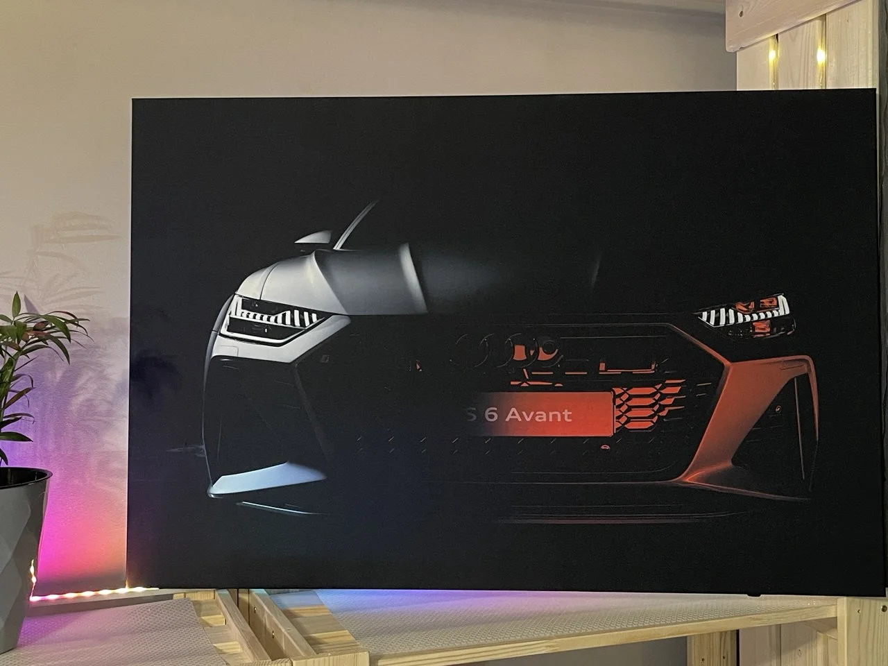 Картина с подсветкой "Грани стали" 75x50 см - миниатюра 2