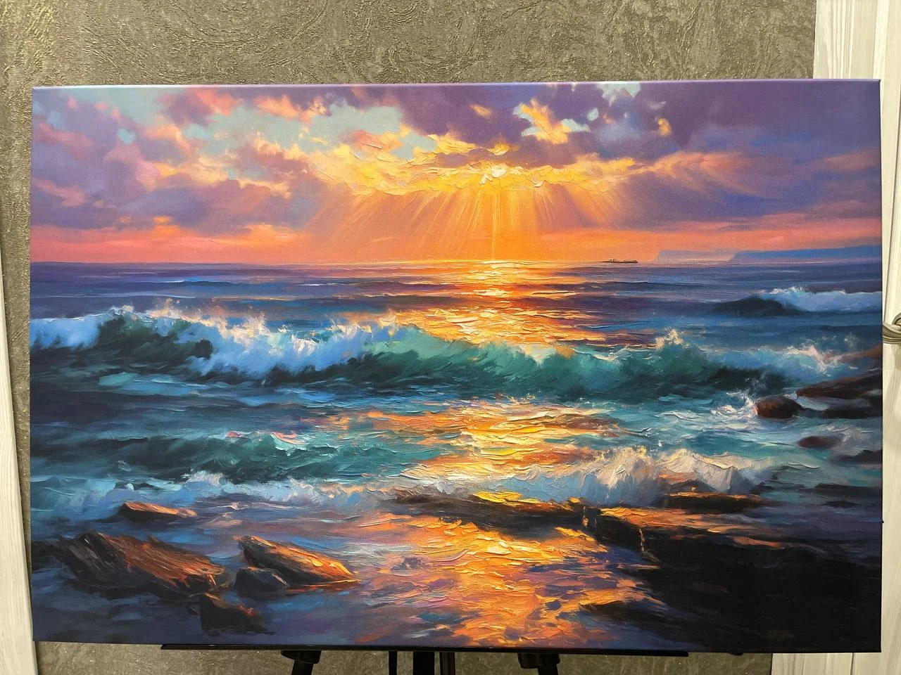 Картина с подсветкой "Дыхание моря" 75x50 см - изображение 1