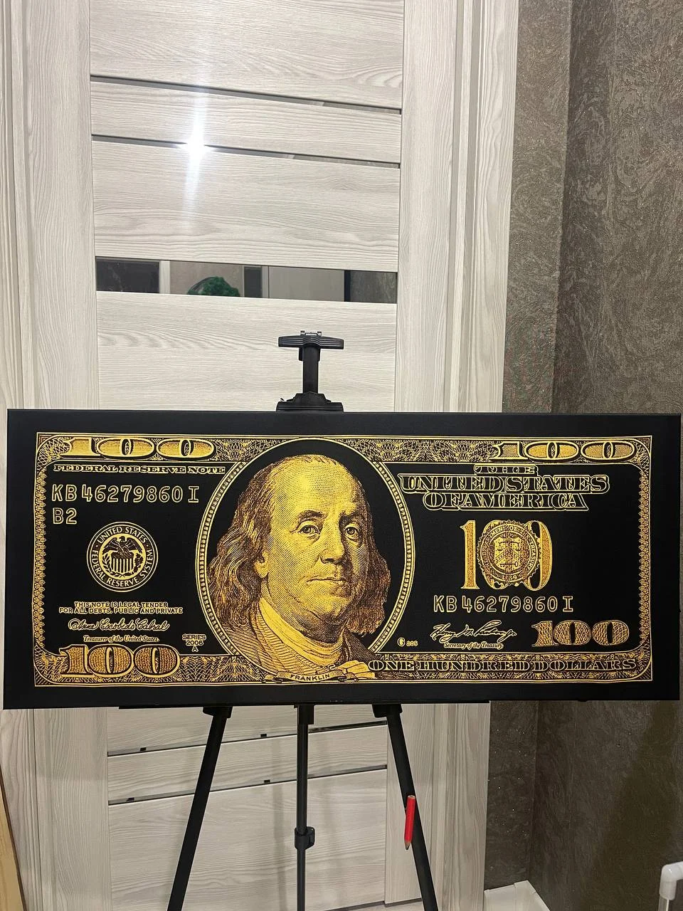 Картина с подсветкой "Benjamin Gold" 85x37 см - миниатюра 2