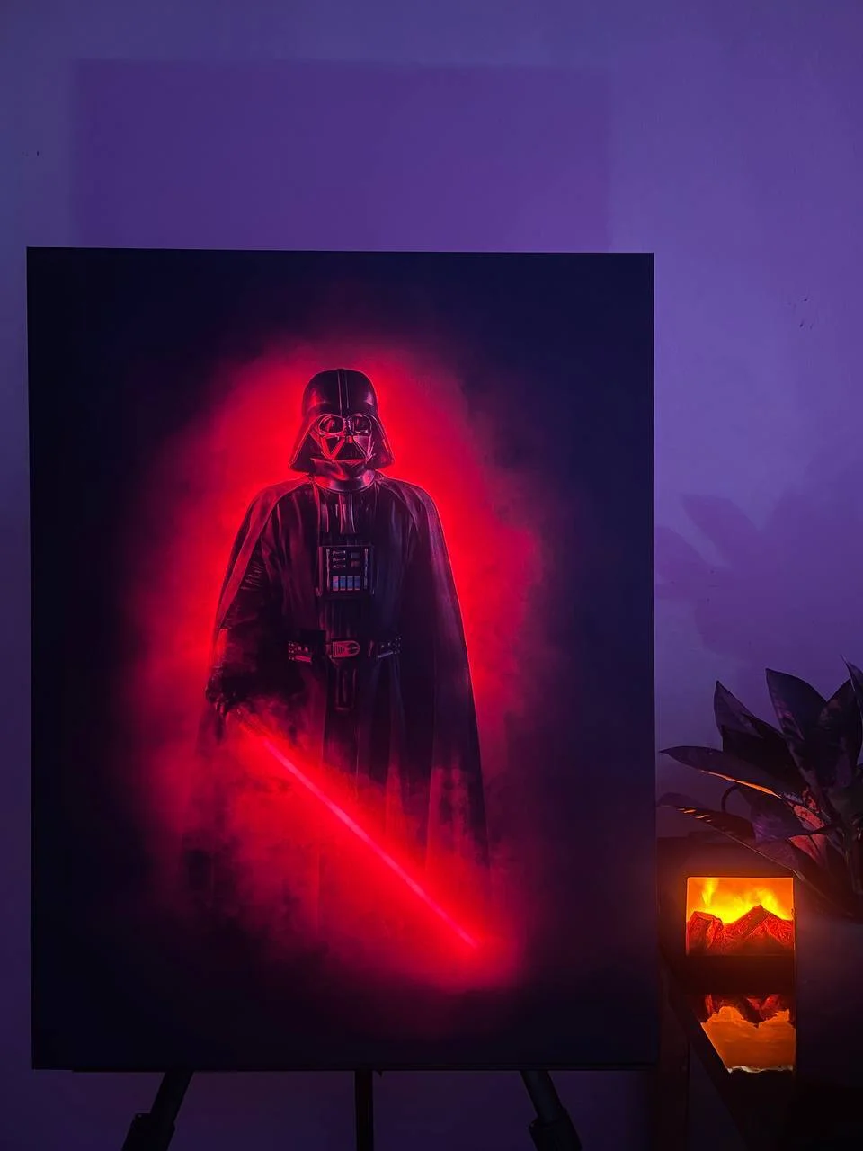Картина с подсветкой "The Dark Side" 65x50 см - миниатюра 2