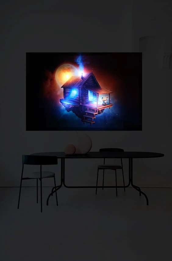 Картина с подсветкой "Мечтатель" 65x45 см - миниатюра 2
