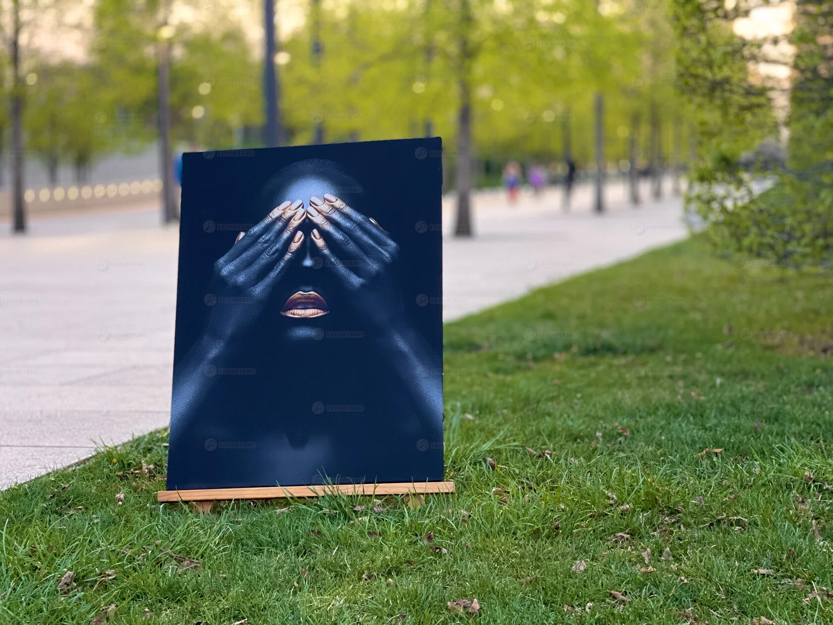 Картина с подсветкой "Магия Золота" 75x57 см - миниатюра 9