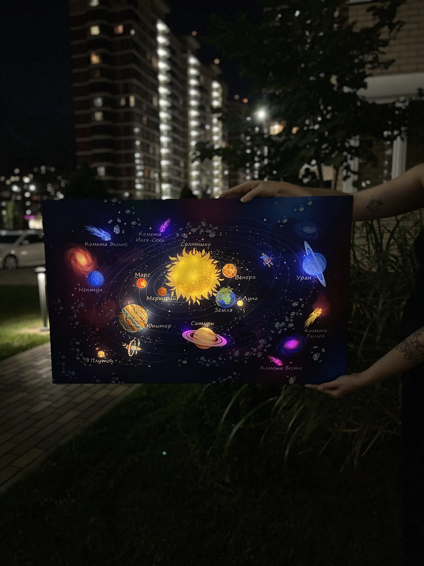 Картина с подсветкой "Солнечная Симфония" 65x45 см - миниатюра 5