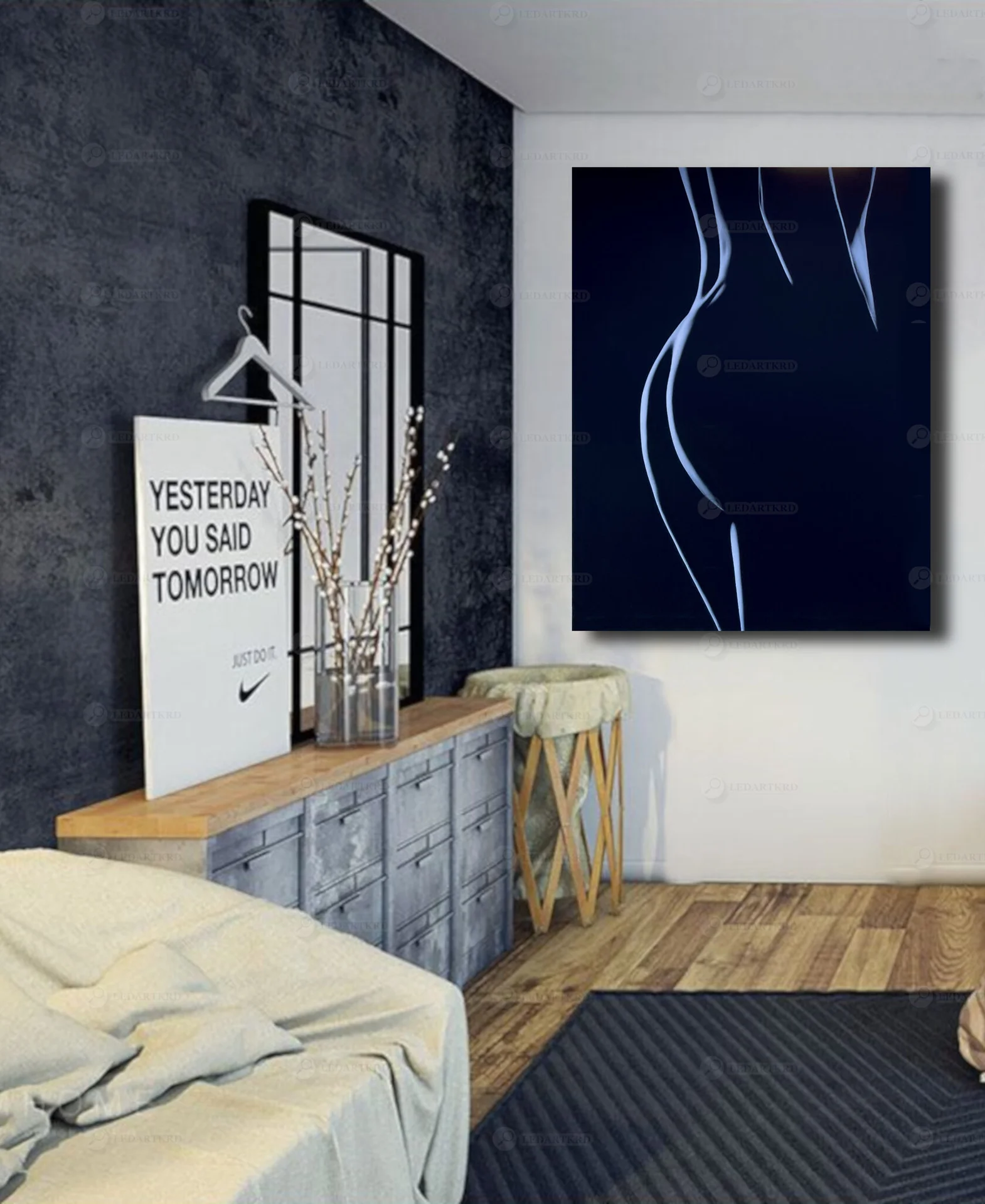 Картина с подсветкой "Тайна ночи" 65x50 см - миниатюра 3