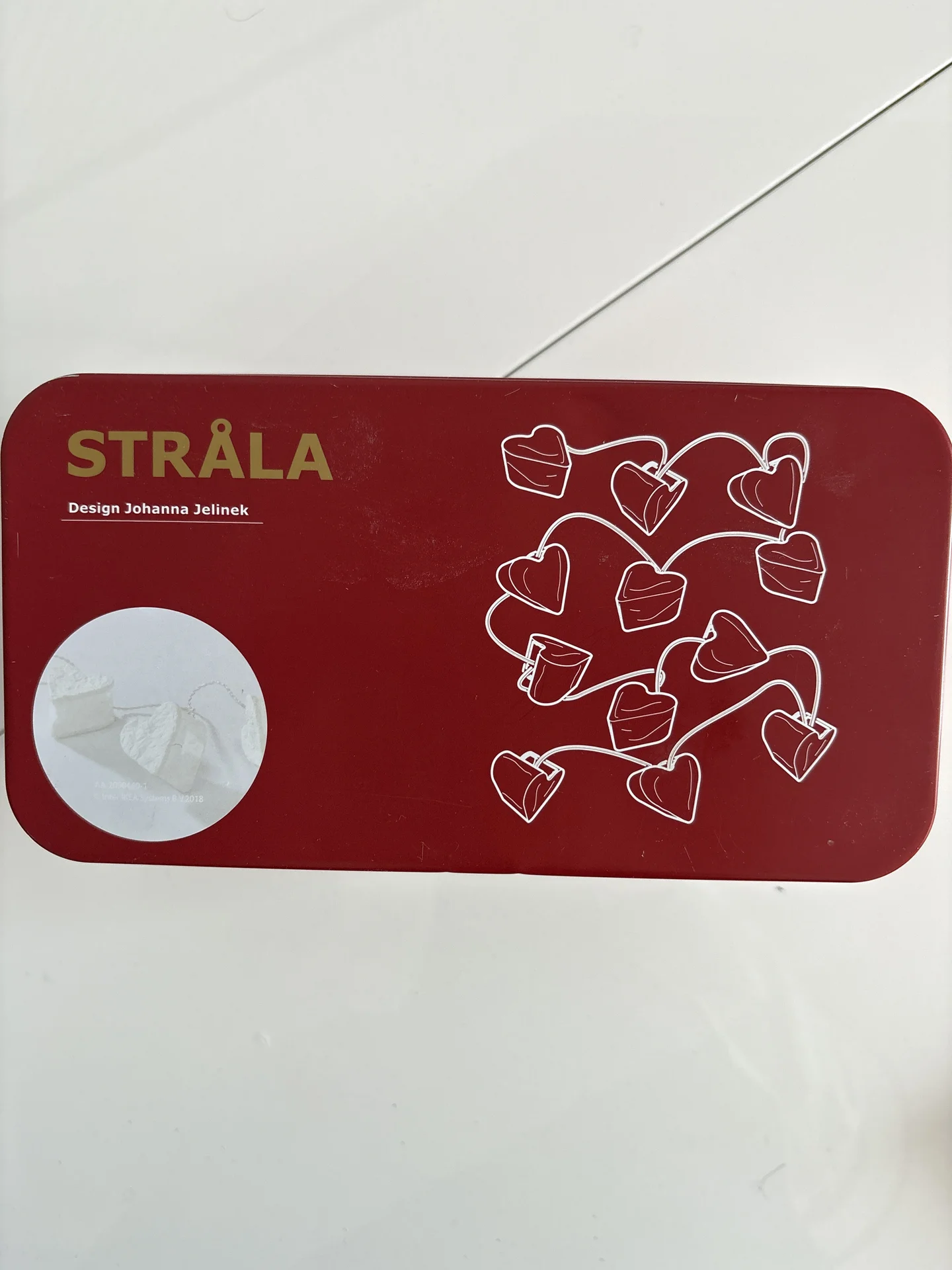 Гирлянда IKEA Strala сердца бумажная - миниатюра 4