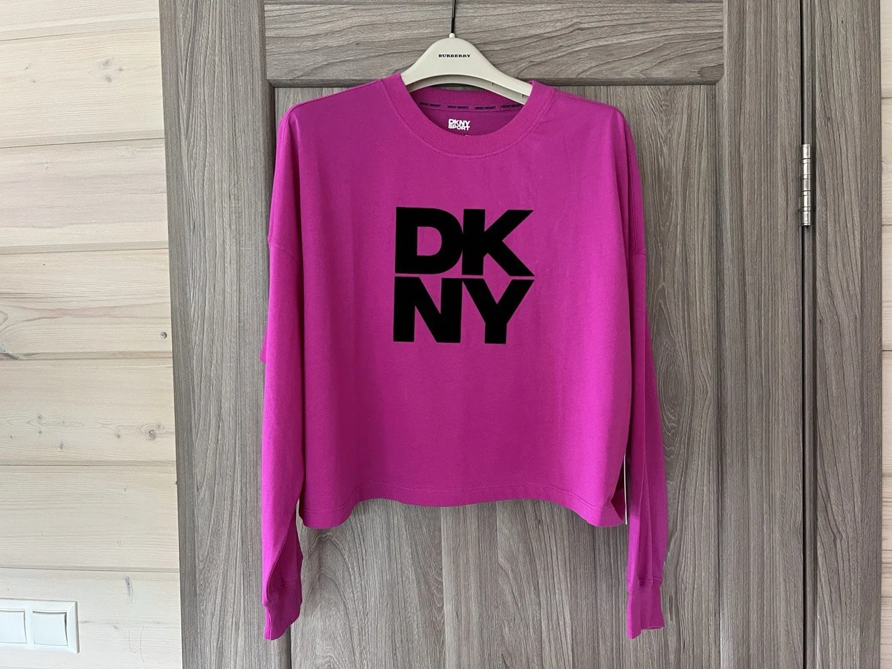 Новый лонгслив розовый DKNY Sport L 48 - миниатюра 8