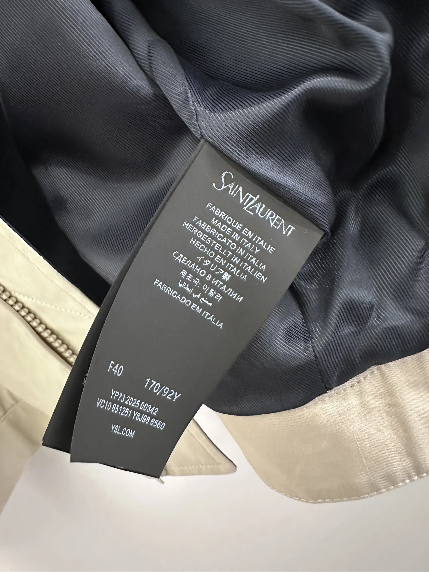 Куртка ветровка бомбер YSL - миниатюра 7